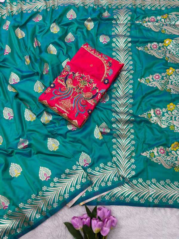 Soft Silk Zari Border Saree