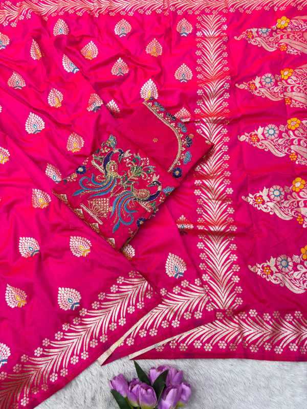 Soft Silk Zari Border Saree