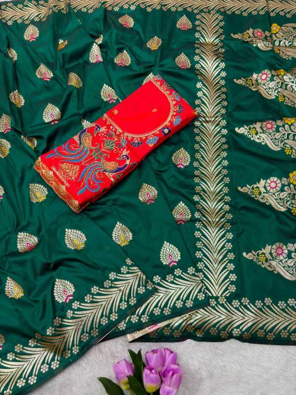 Soft Silk Zari Border Saree