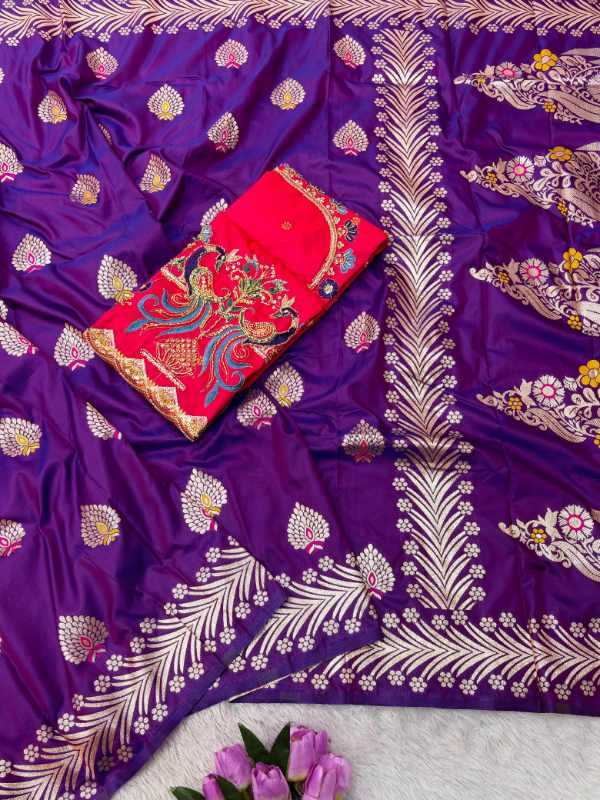 Soft Silk Zari Border Saree