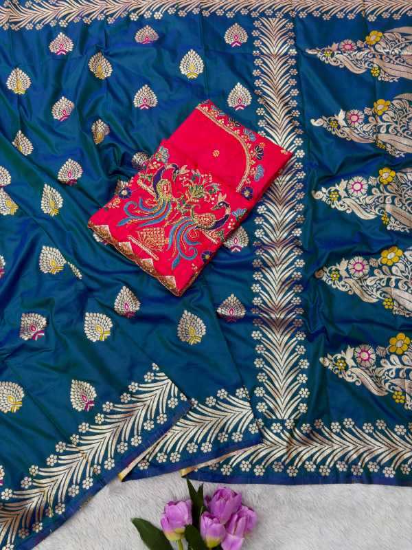 Soft Silk Zari Border Saree