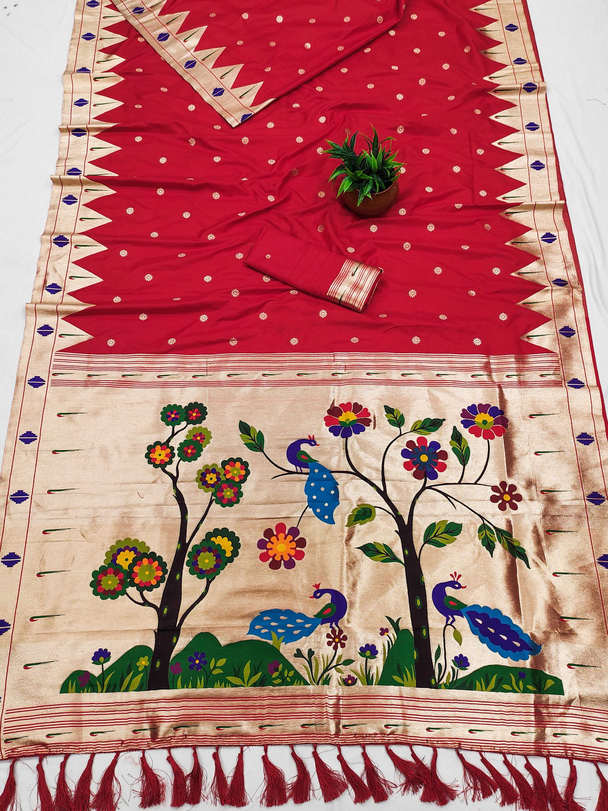 Sindoor Soft Silk Designer Saree