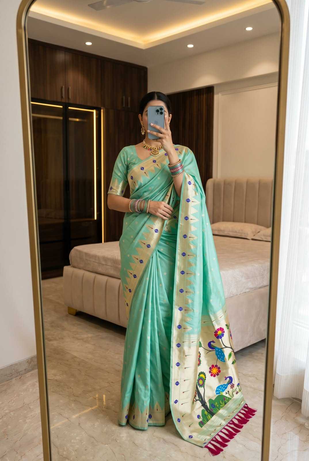 Sindoor Soft Silk Designer Saree