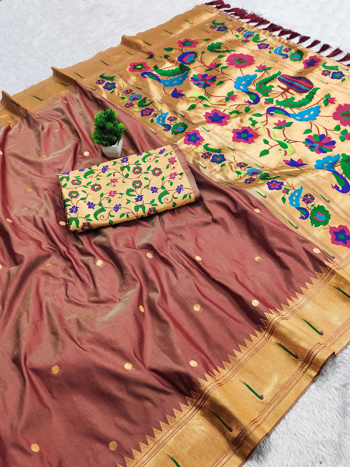 Soft Silk Designer Saree in Blue