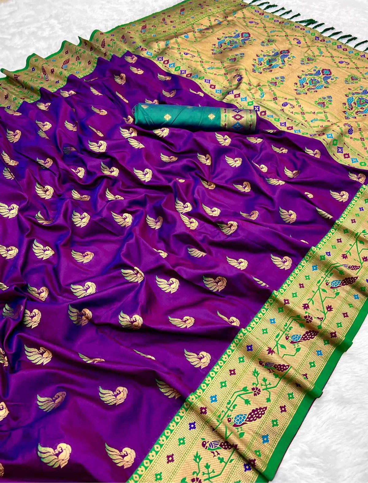 Sparkal Paithani Silk Saree