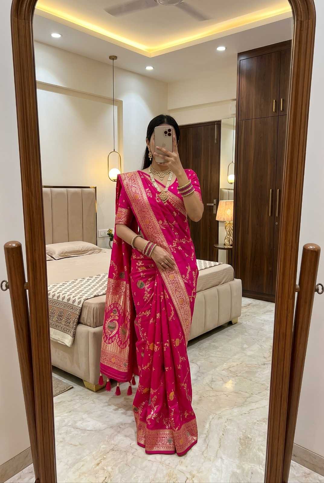 Woven Banarasi Soft Silk Designer Saree