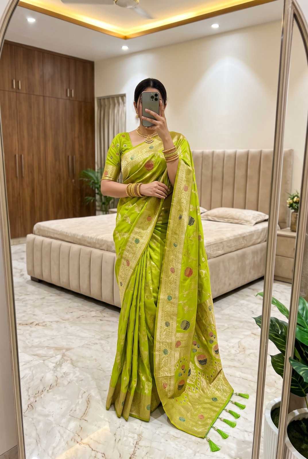 Woven Banarasi Soft Silk Designer Saree