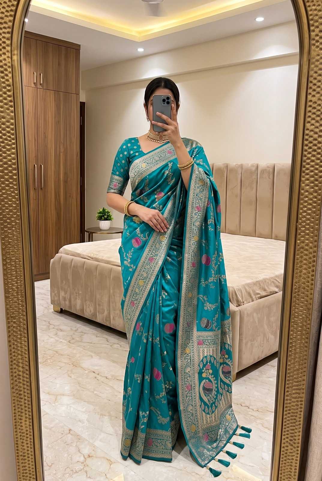 Woven Banarasi Soft Silk Designer Saree