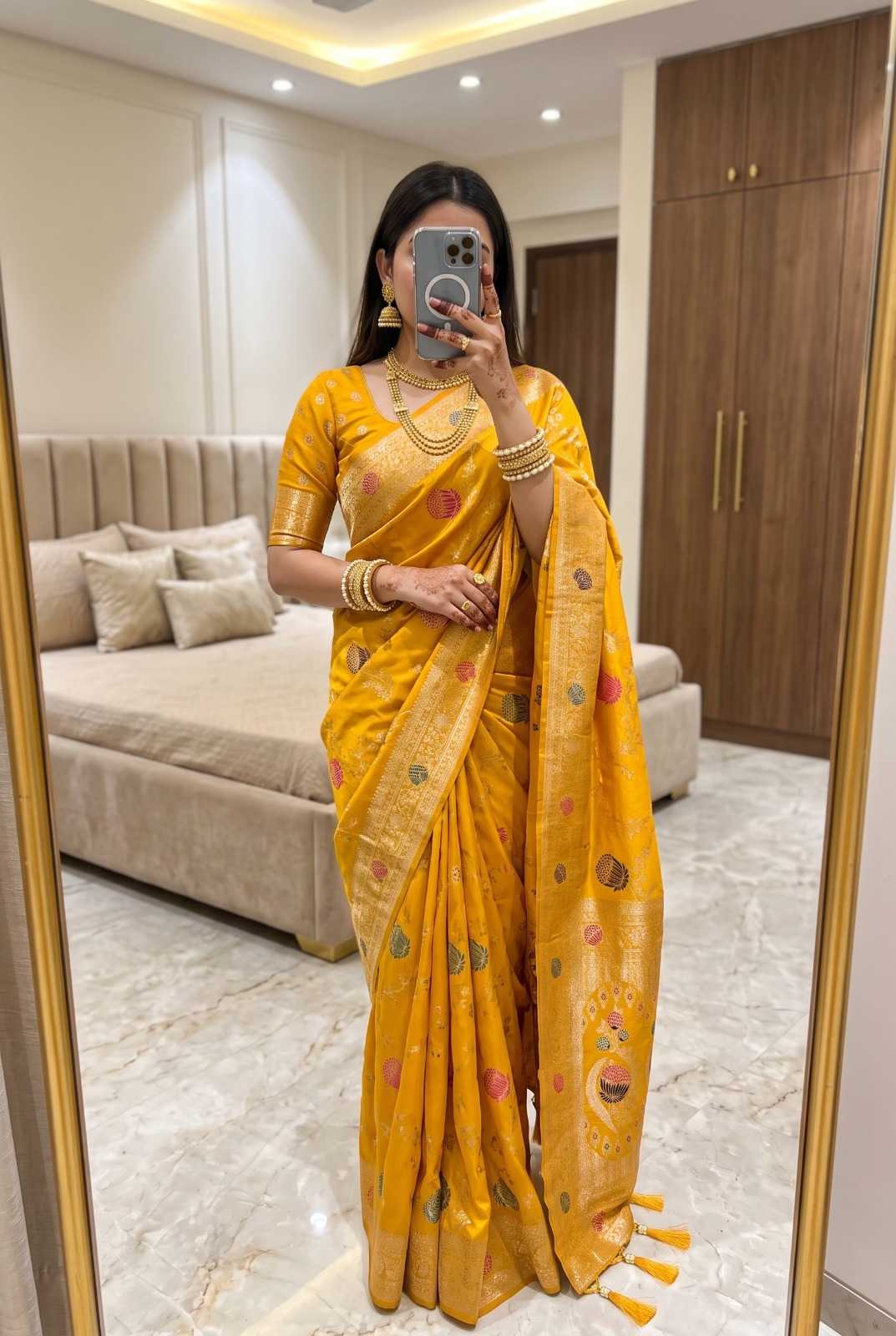 Woven Banarasi Soft Silk Designer Saree