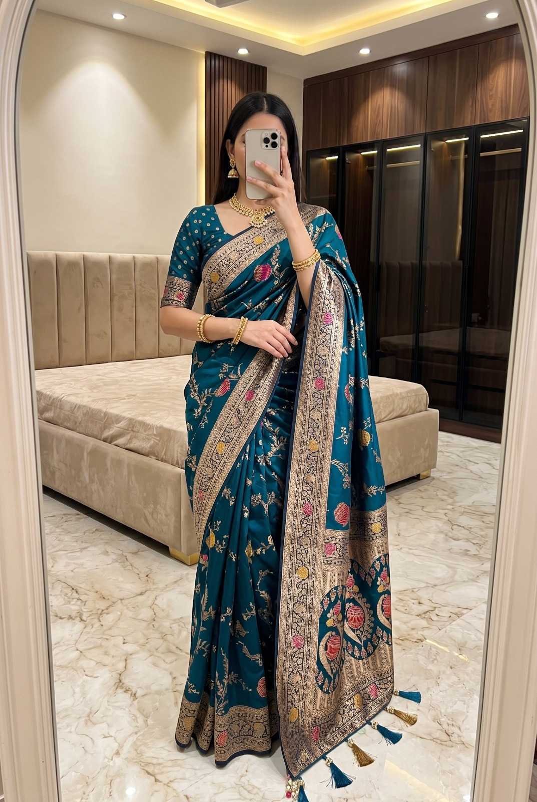 Woven Banarasi Soft Silk Designer Saree