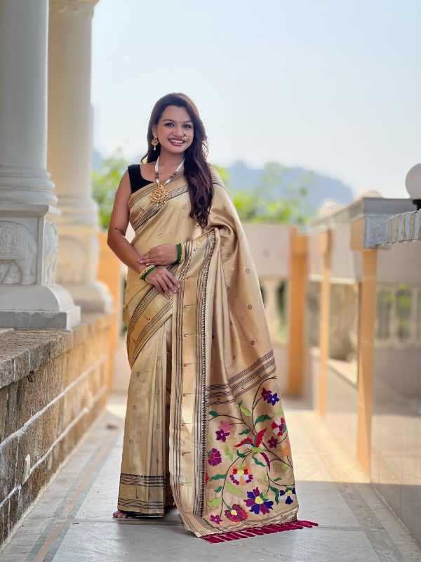Zari Tissue Silk Saree