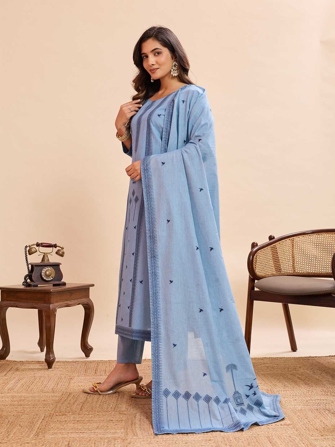 Pure Cotton Ladies Suit