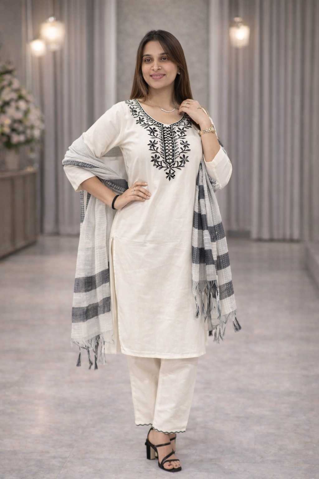 Khadi Cotton Festive Kurti