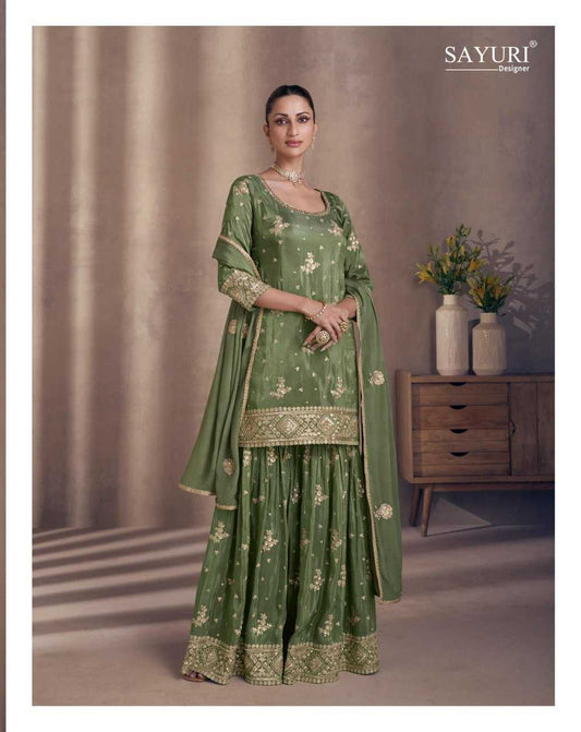 Chinon Silk Printed Suit 10048