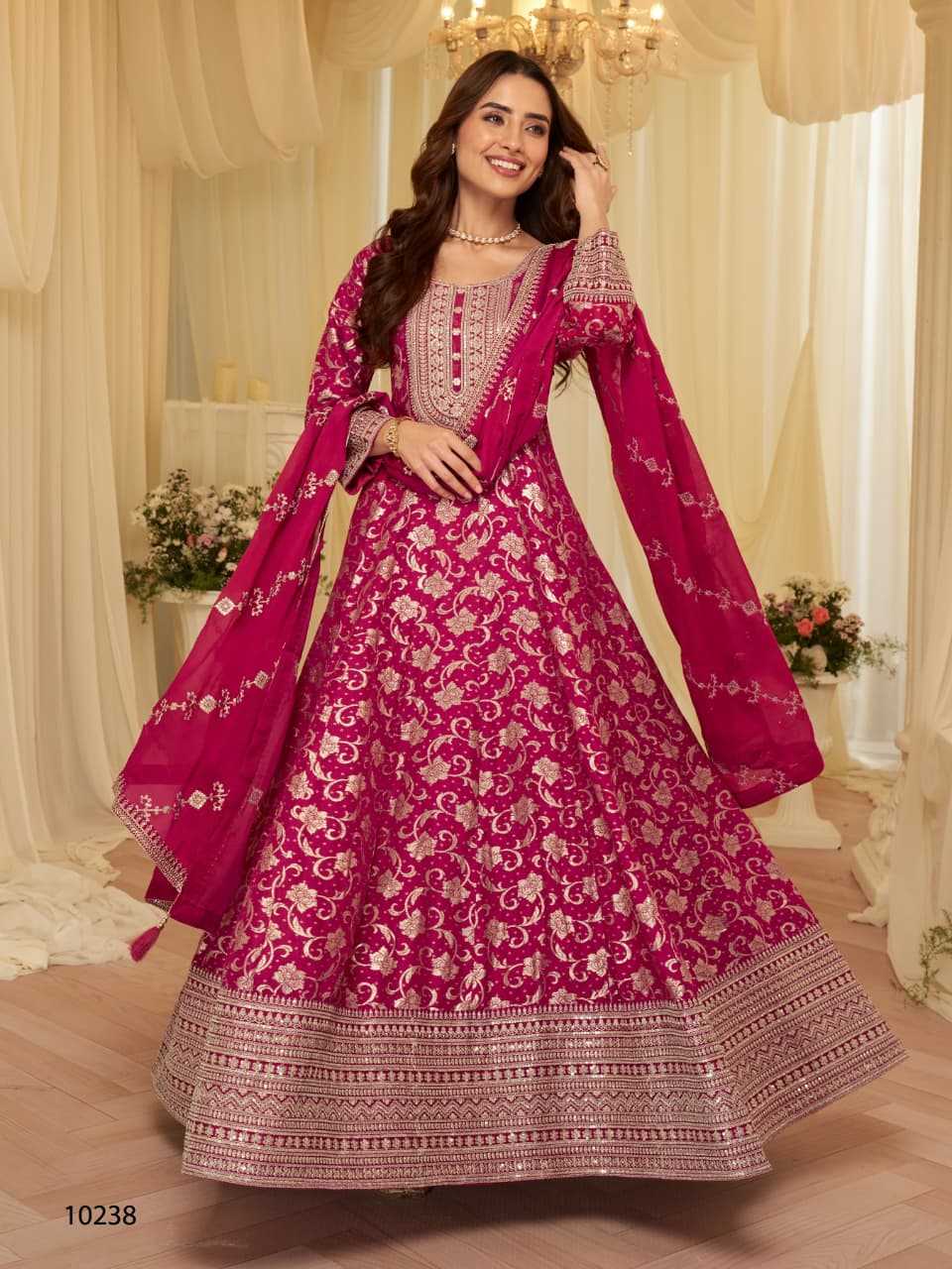 Pure Viscos Embroidery Suit