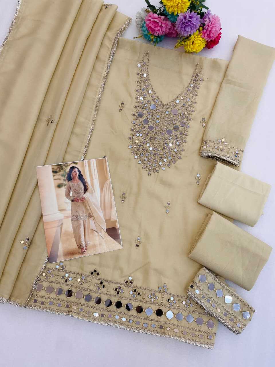 Shimmer Silk Palazzo Suit