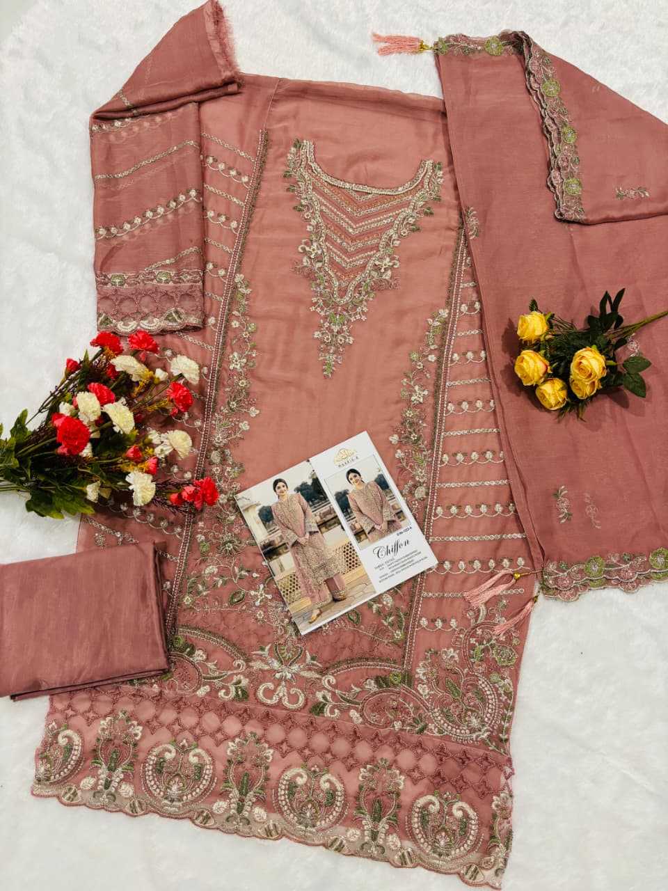 Chiffon Embroidery Suit