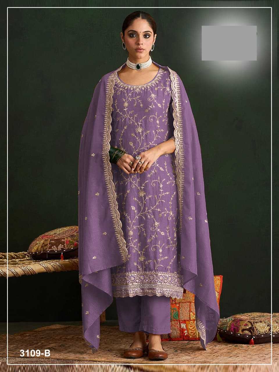 Soft Vichitra Ladies Suit