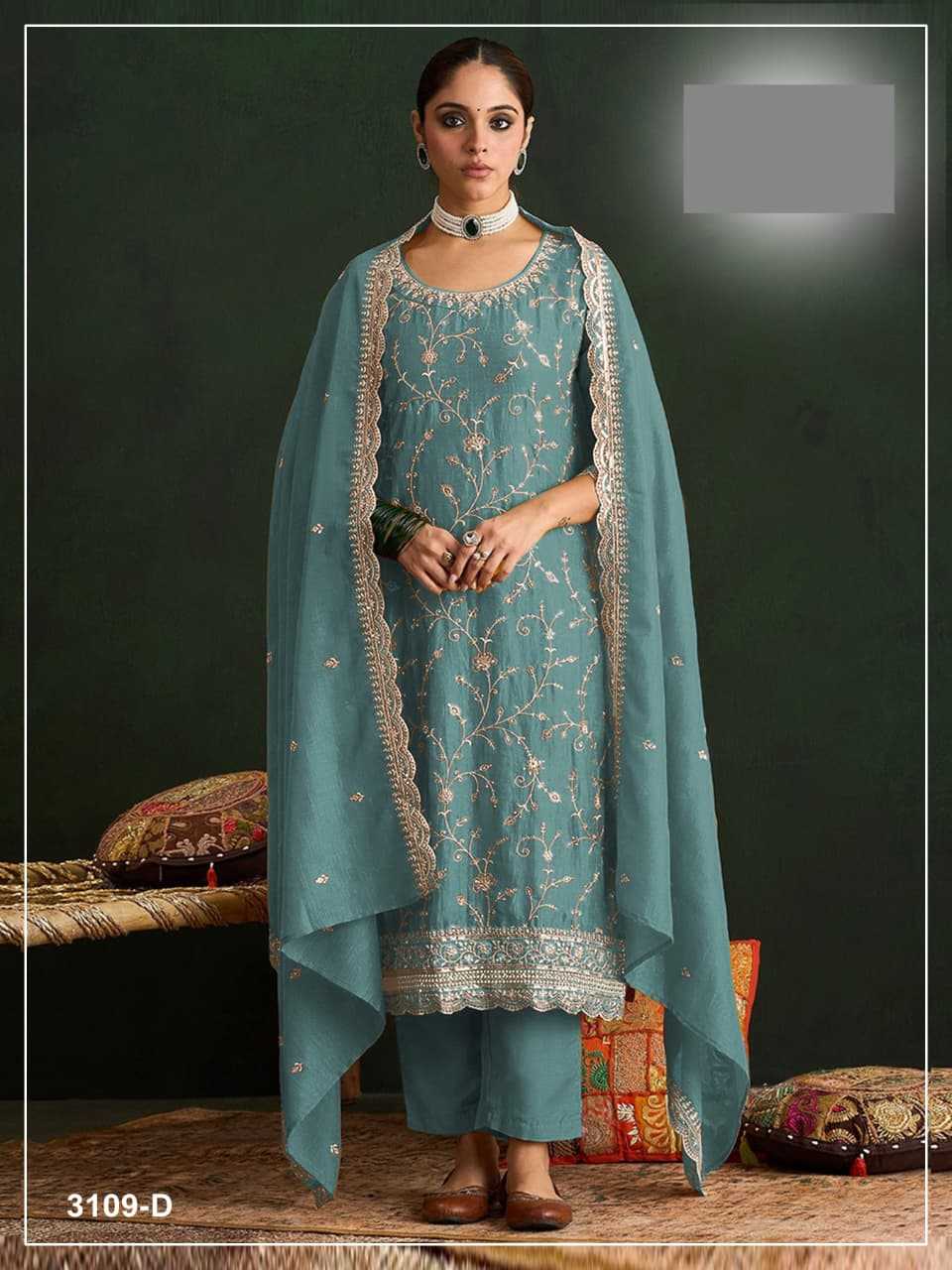 Soft Vichitra Ladies Suit