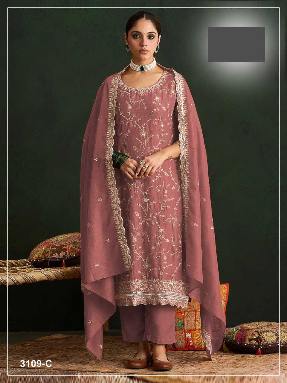 Soft Vichitra Ladies Suit