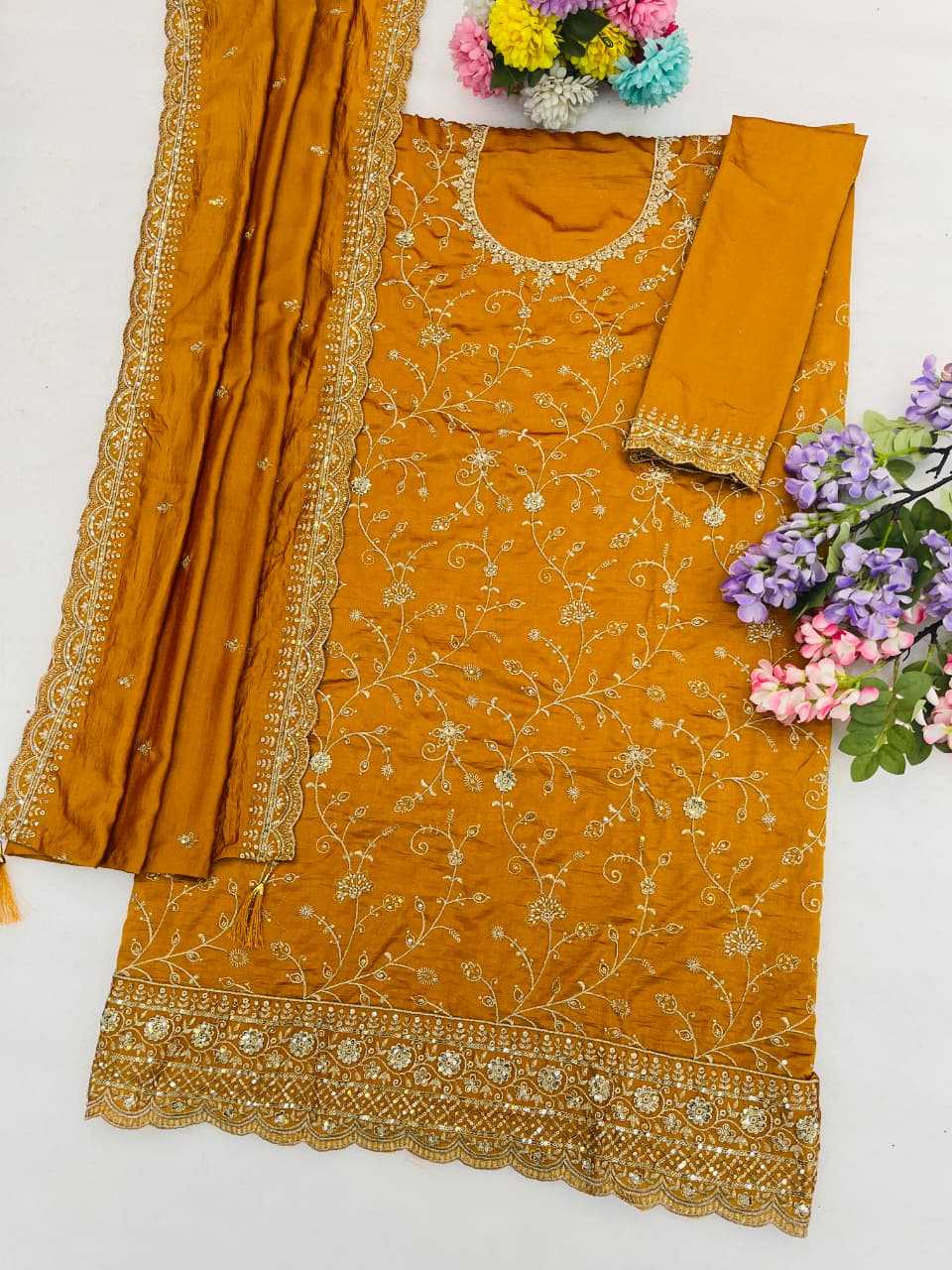 Soft Vichitra Ladies Suit