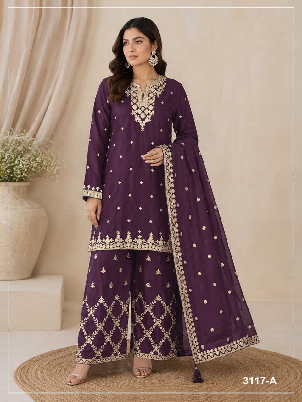 Chinon Embroidery Suit