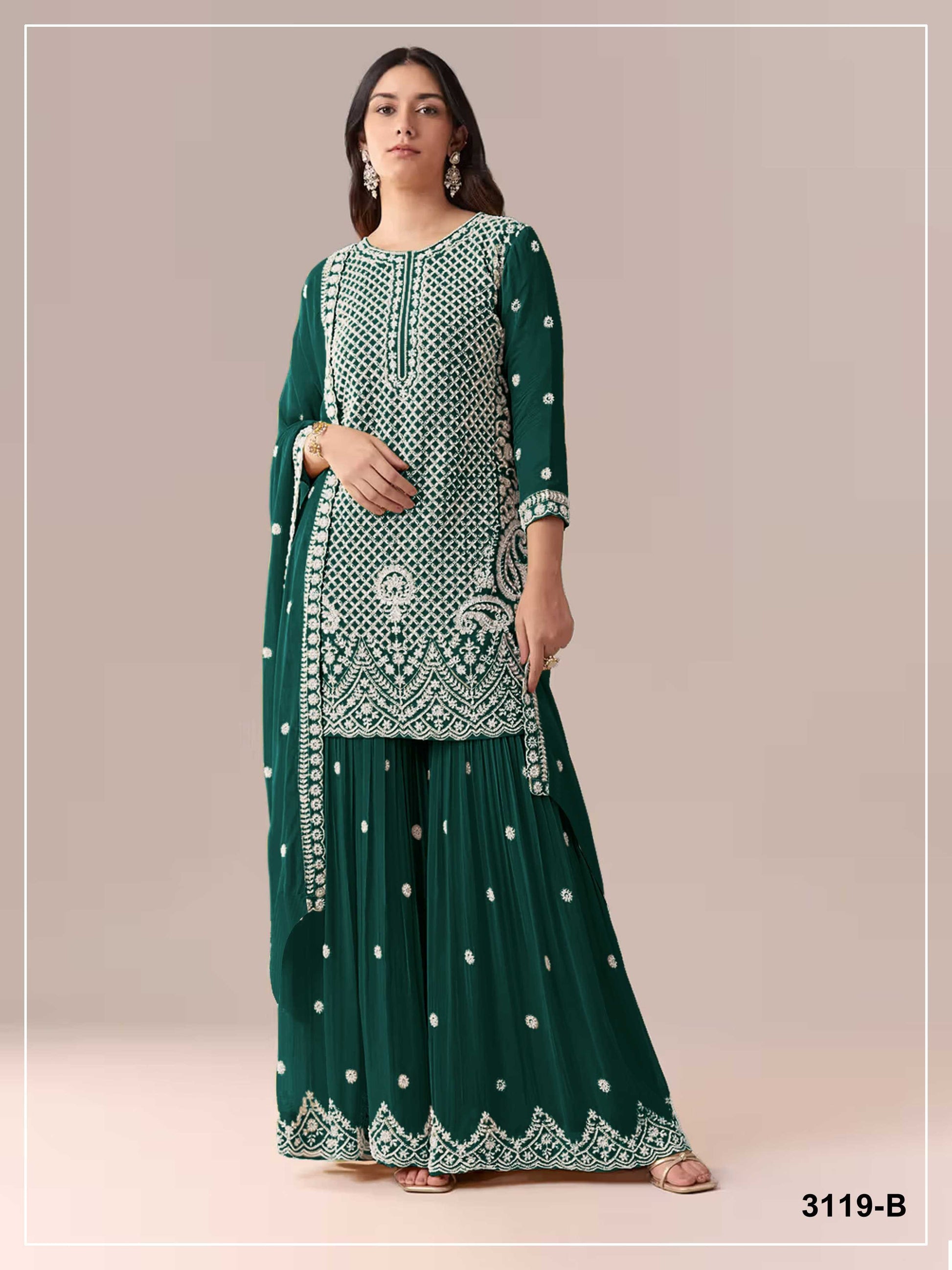 Georgette Embroidery Suit