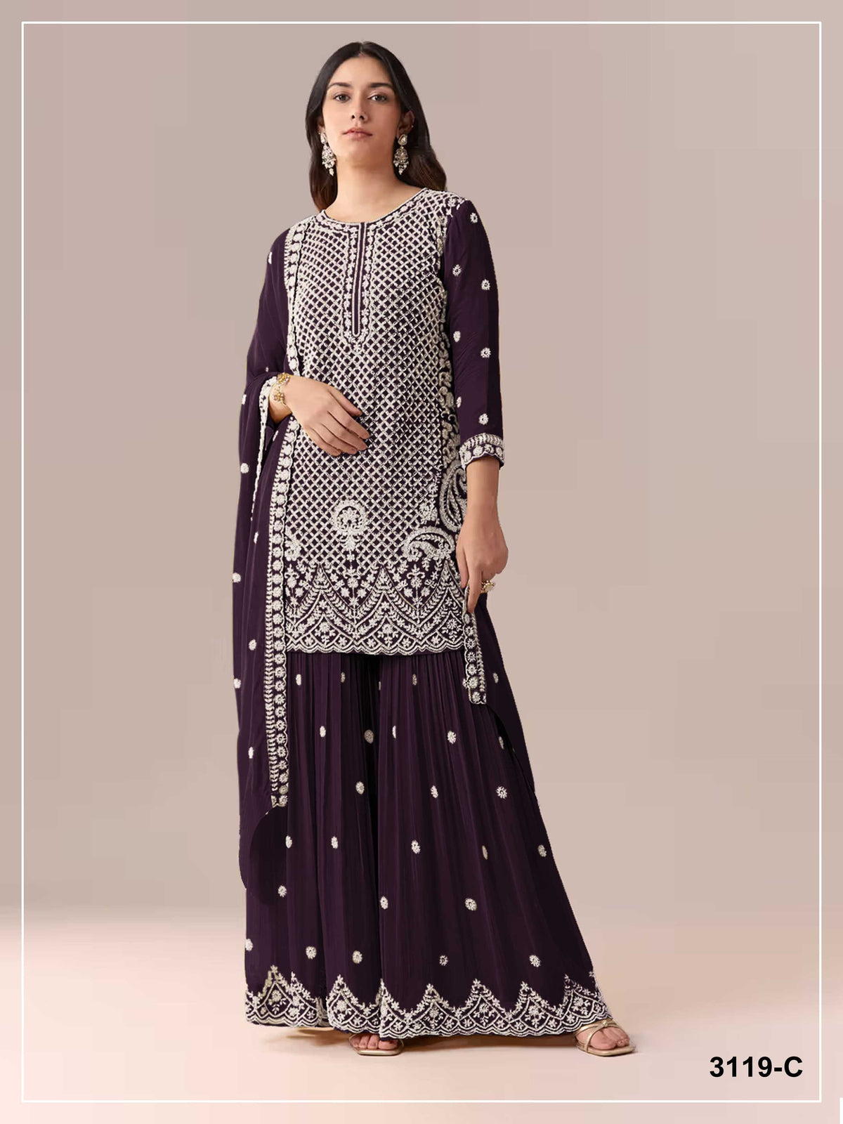 Georgette Embroidery Suit