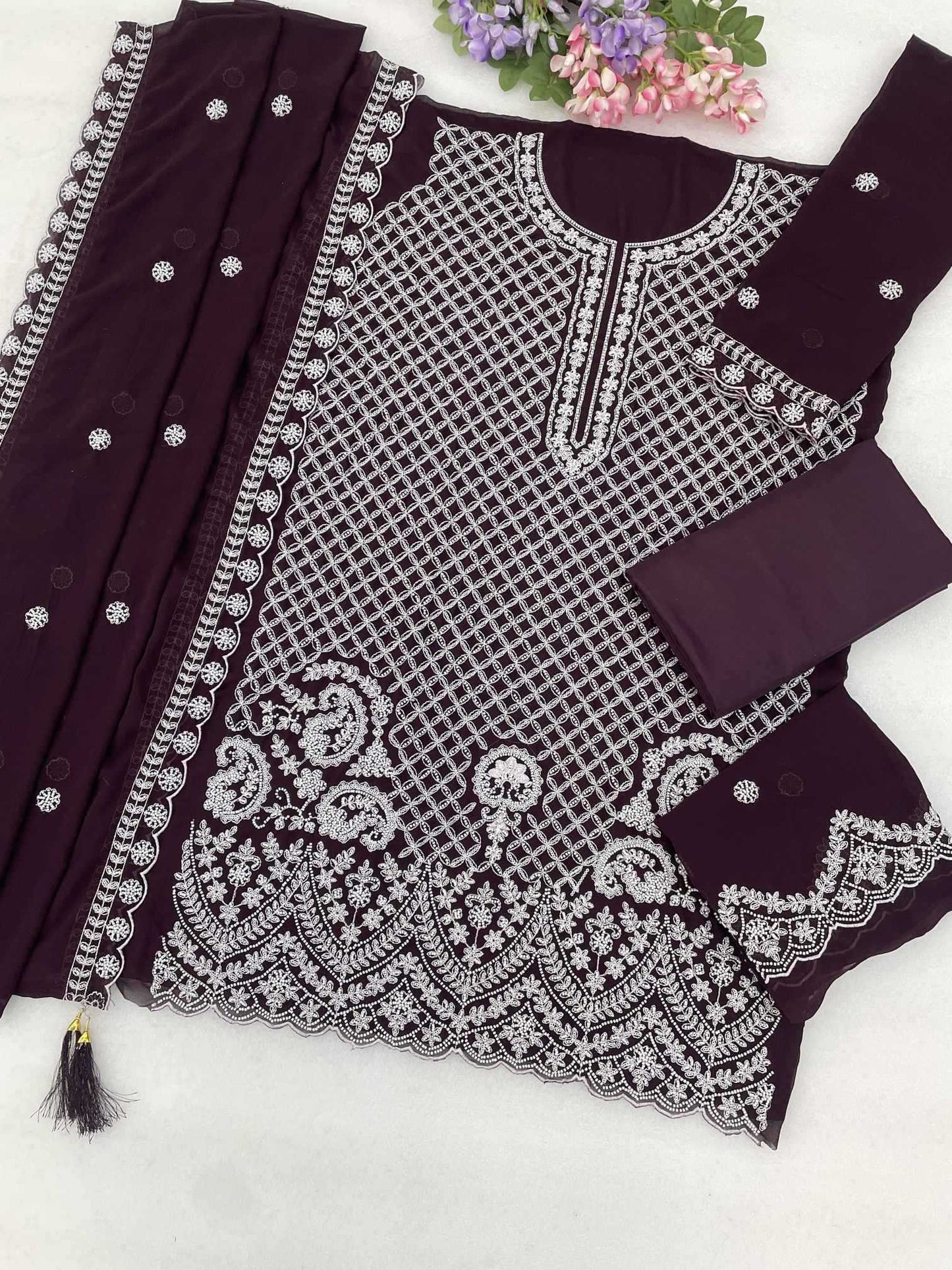 Georgette Embroidery Suit