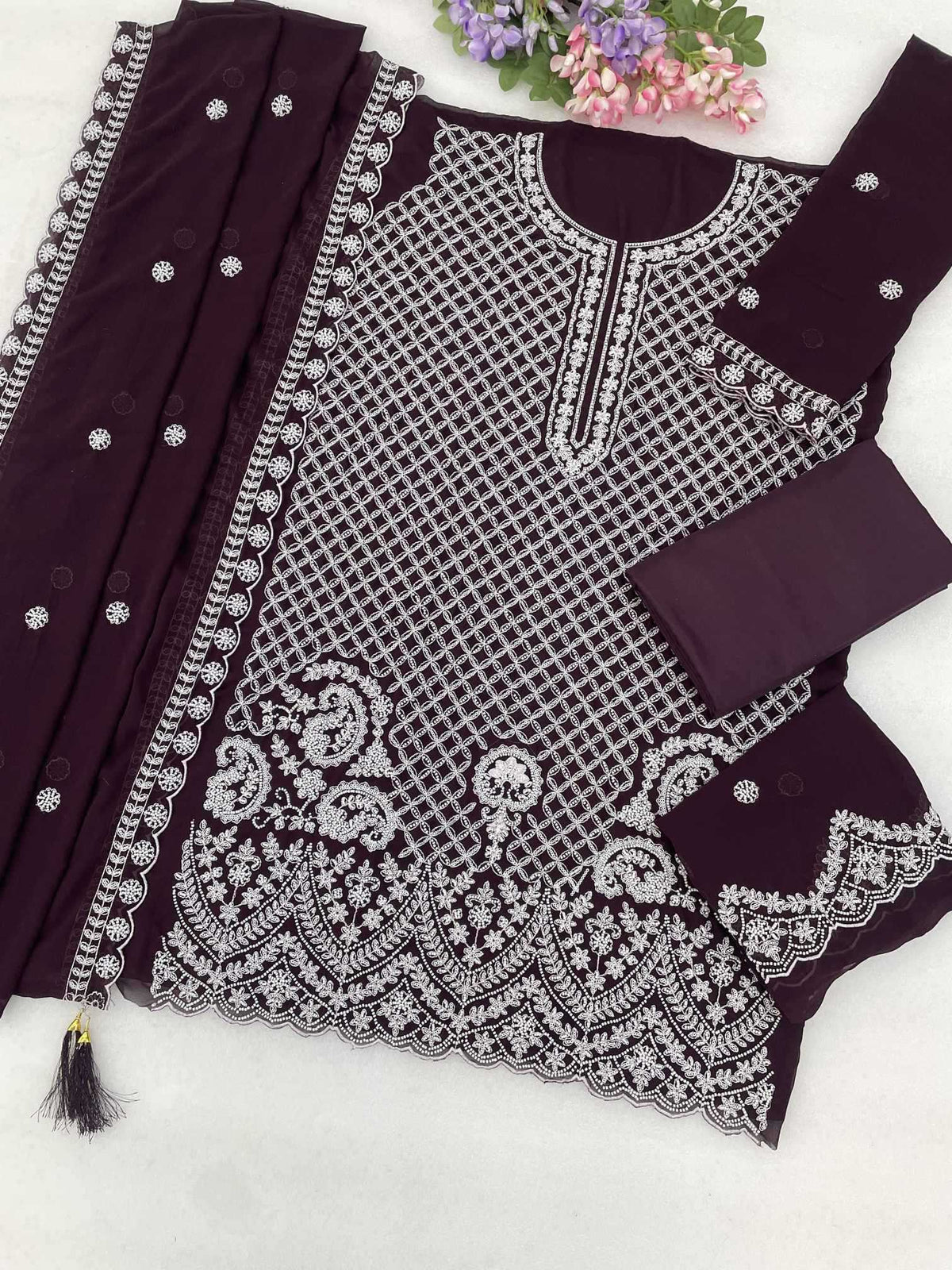 Georgette Embroidery Suit