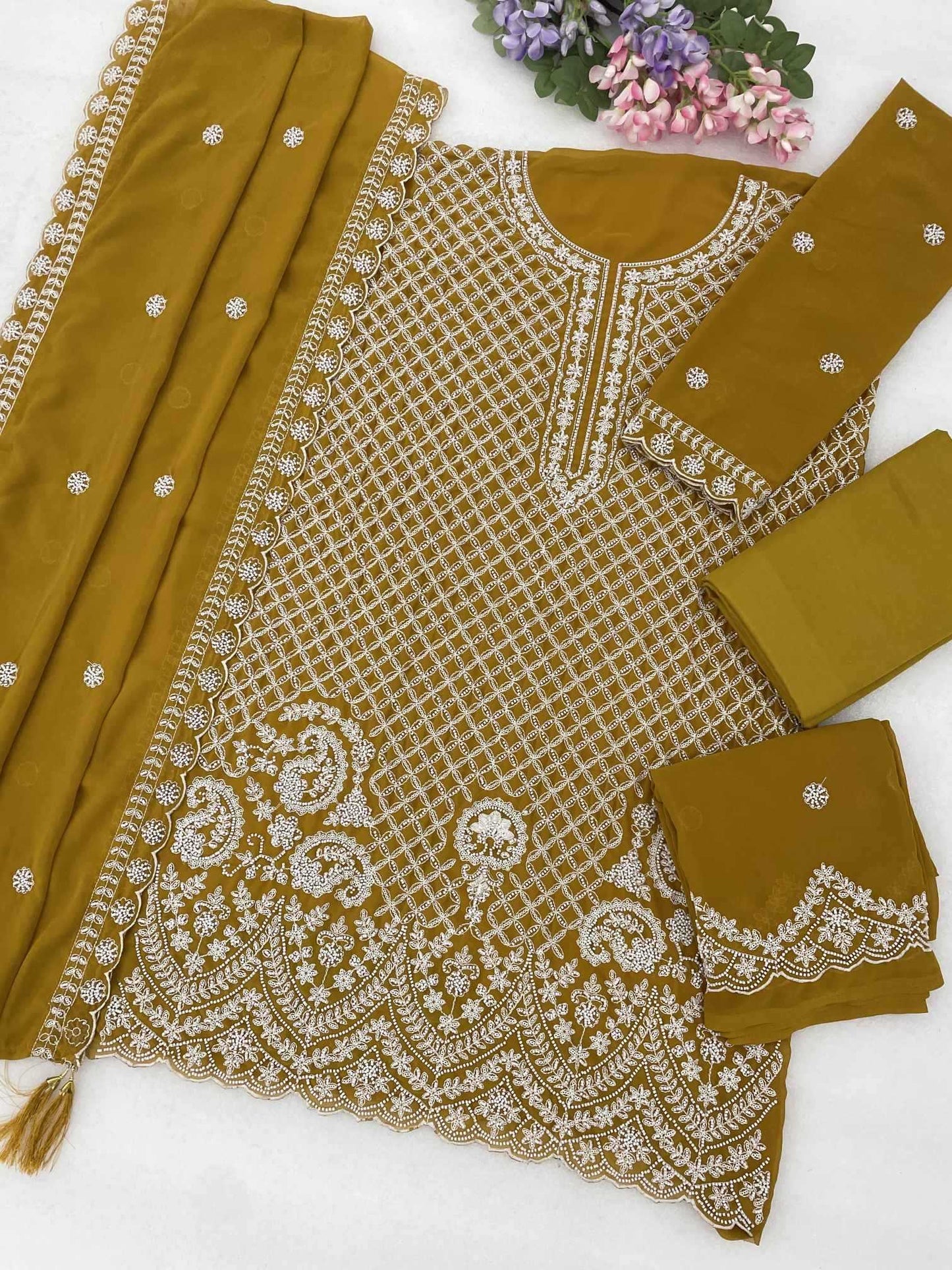 Georgette Embroidery Suit