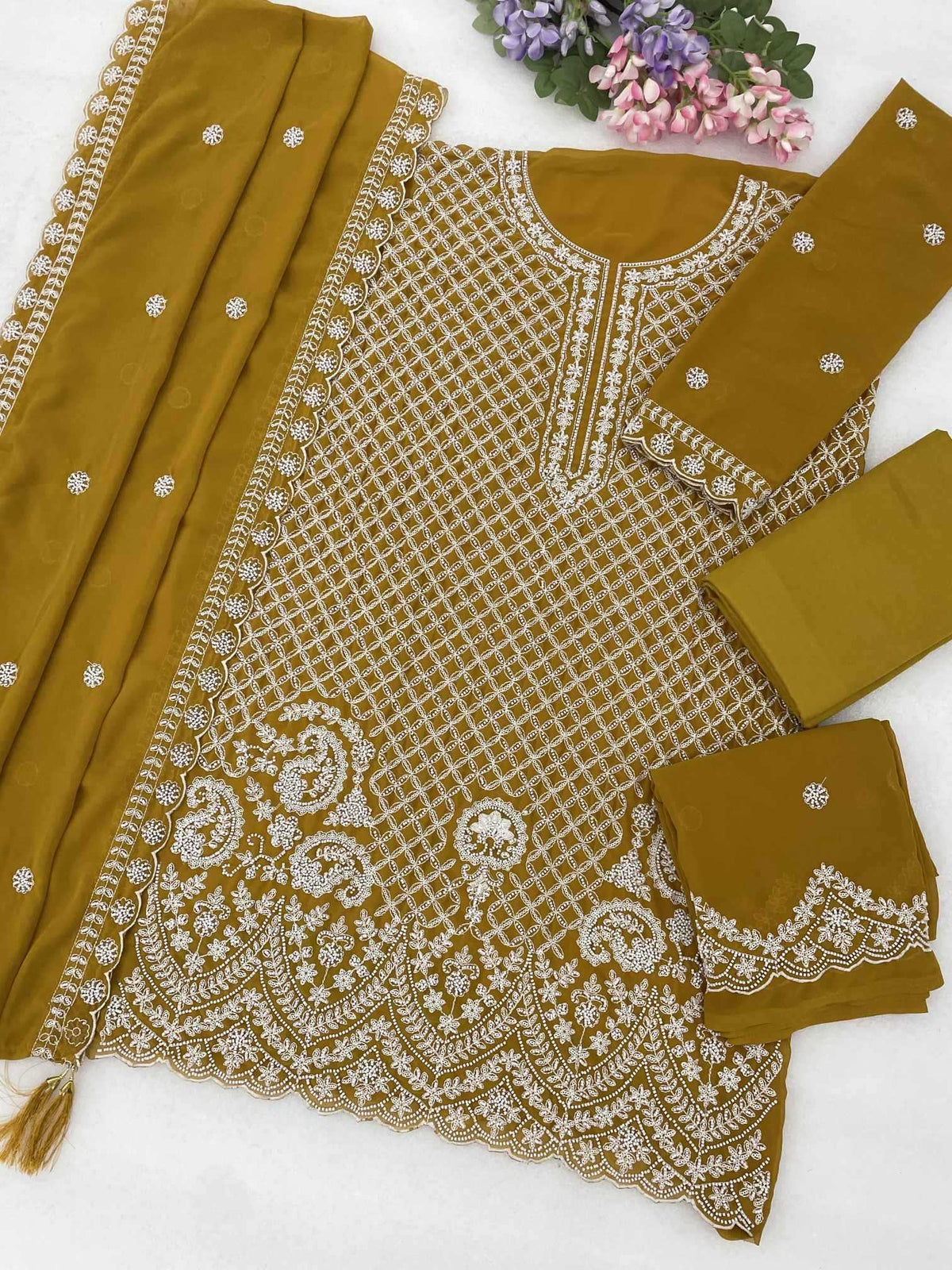 Georgette Embroidery Suit