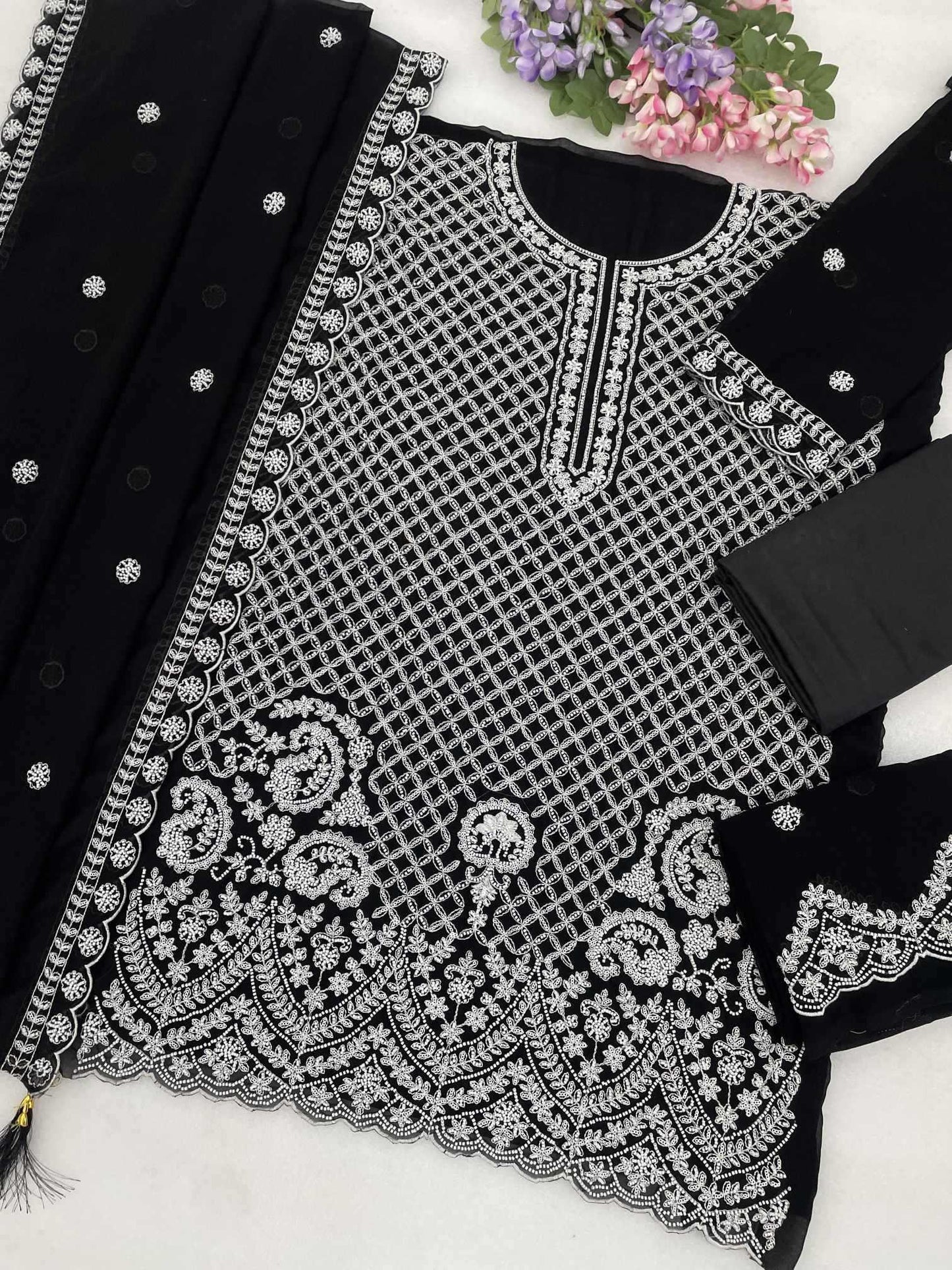 Georgette Embroidery Suit