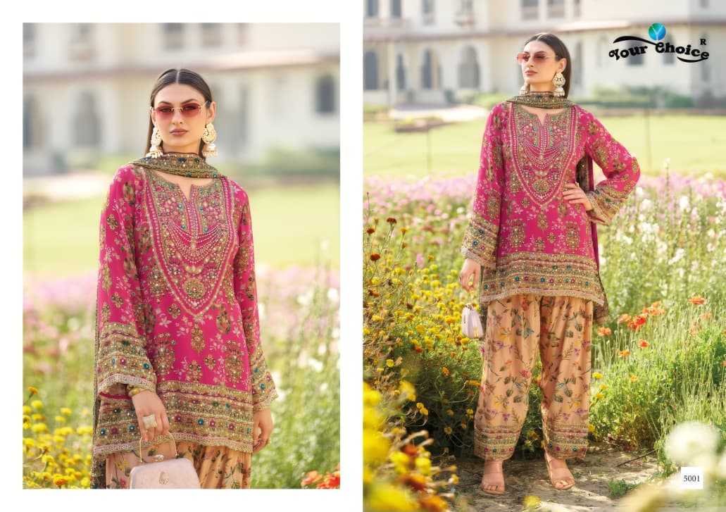 Chinon Silk Printed Suit