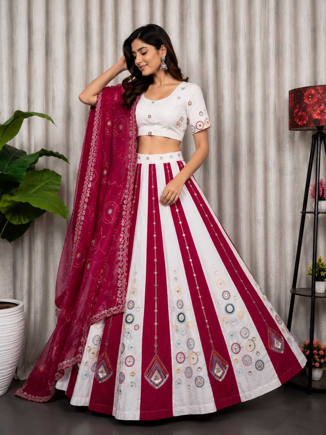Heavy Roman Silk Lehenga