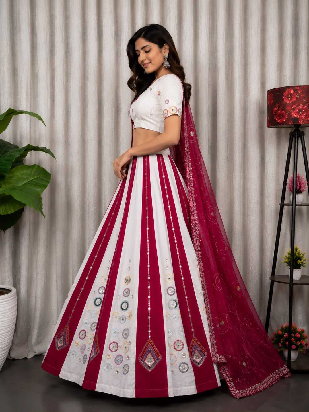 Heavy Roman Silk Lehenga