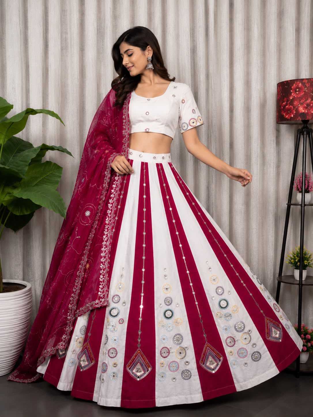 Heavy Roman Silk Lehenga