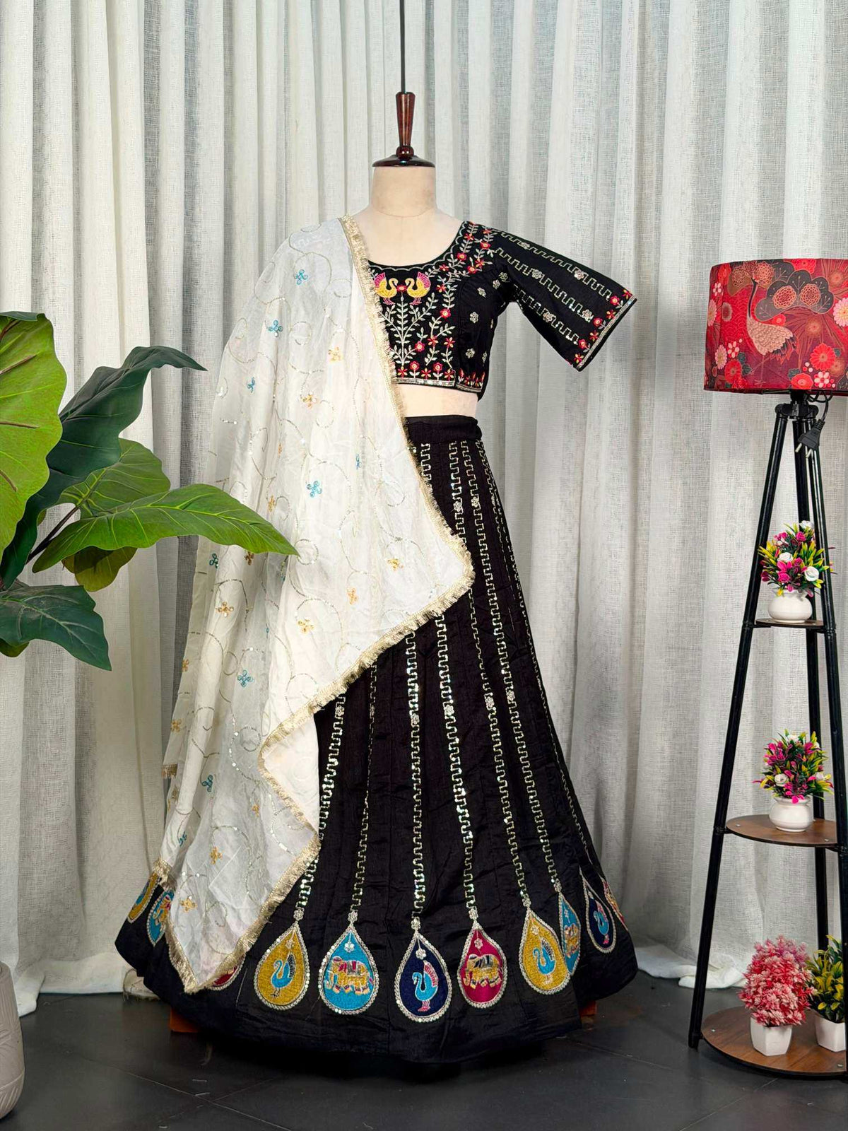 Vichitra Silk Lehenga