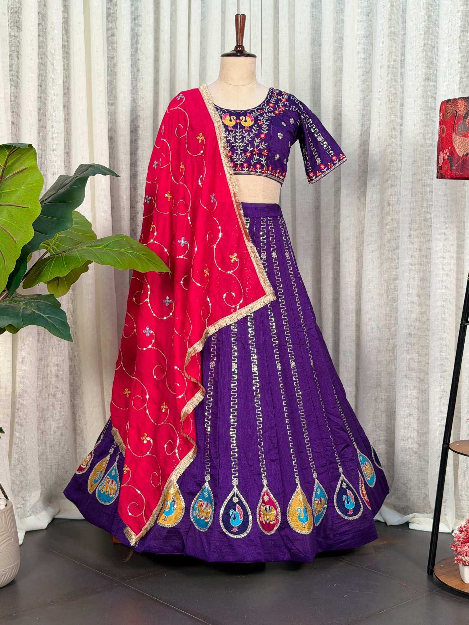 Vichitra Silk Lehenga