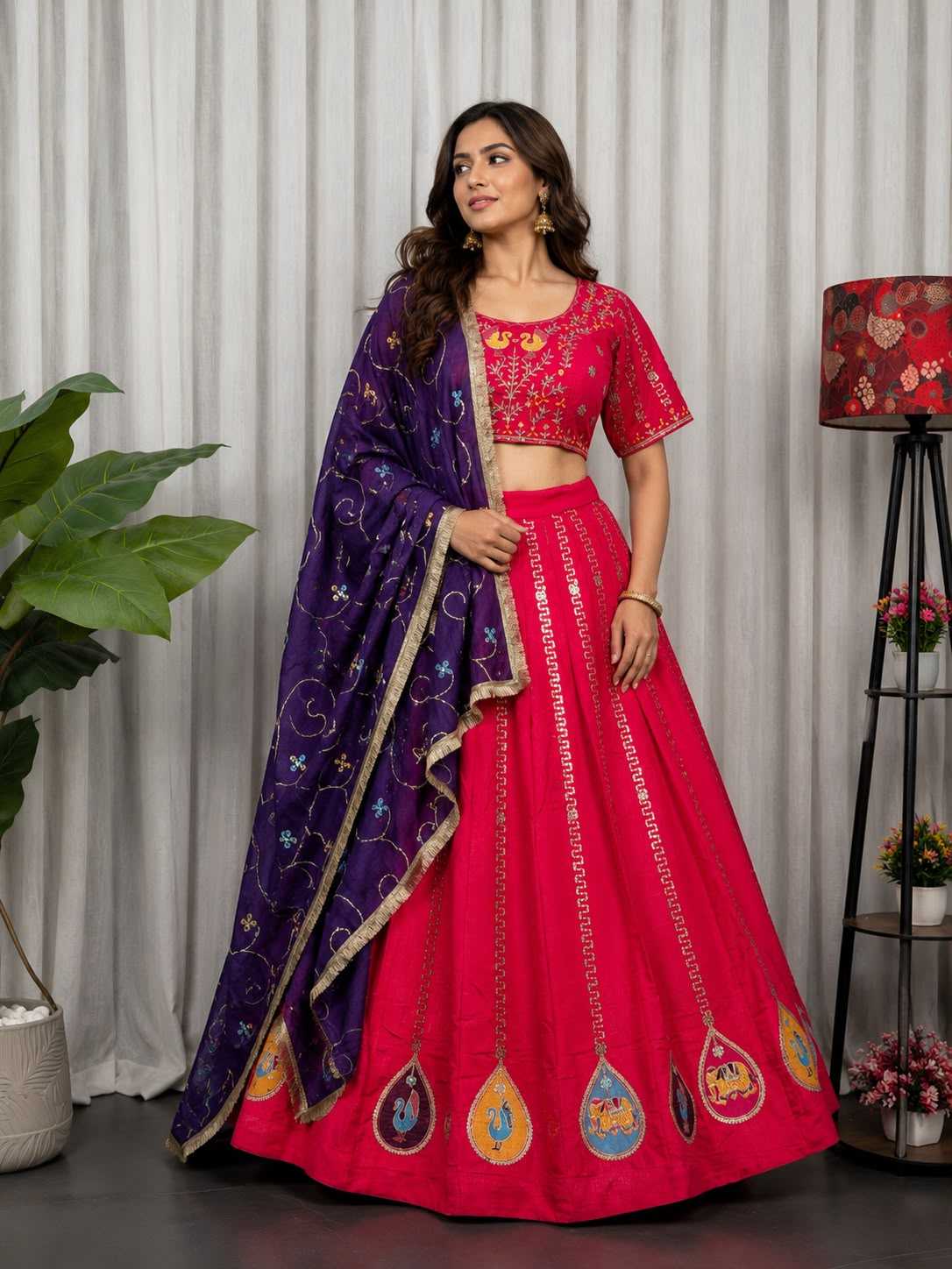 Vichitra Silk Lehenga