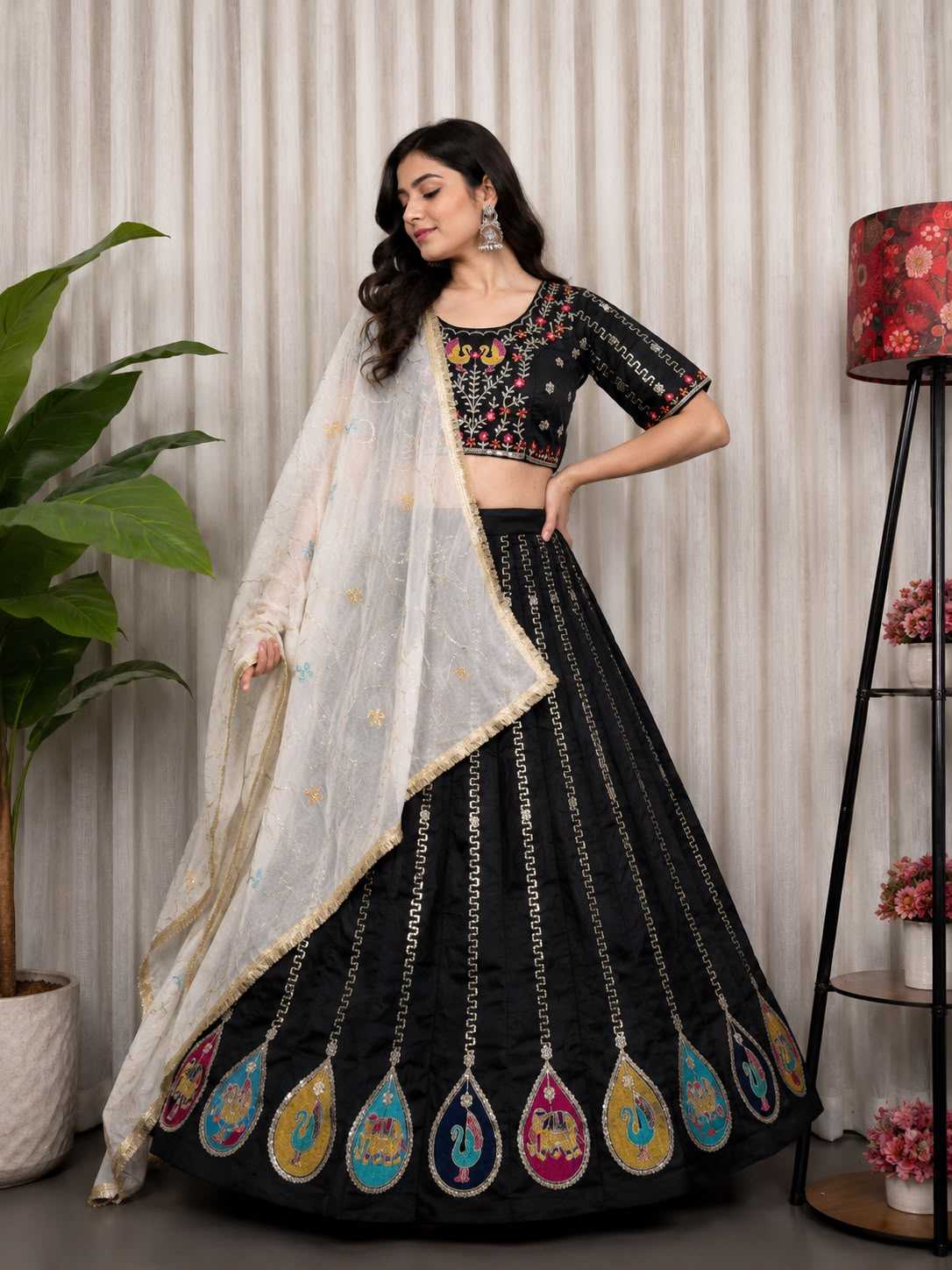 Vichitra Silk Lehenga