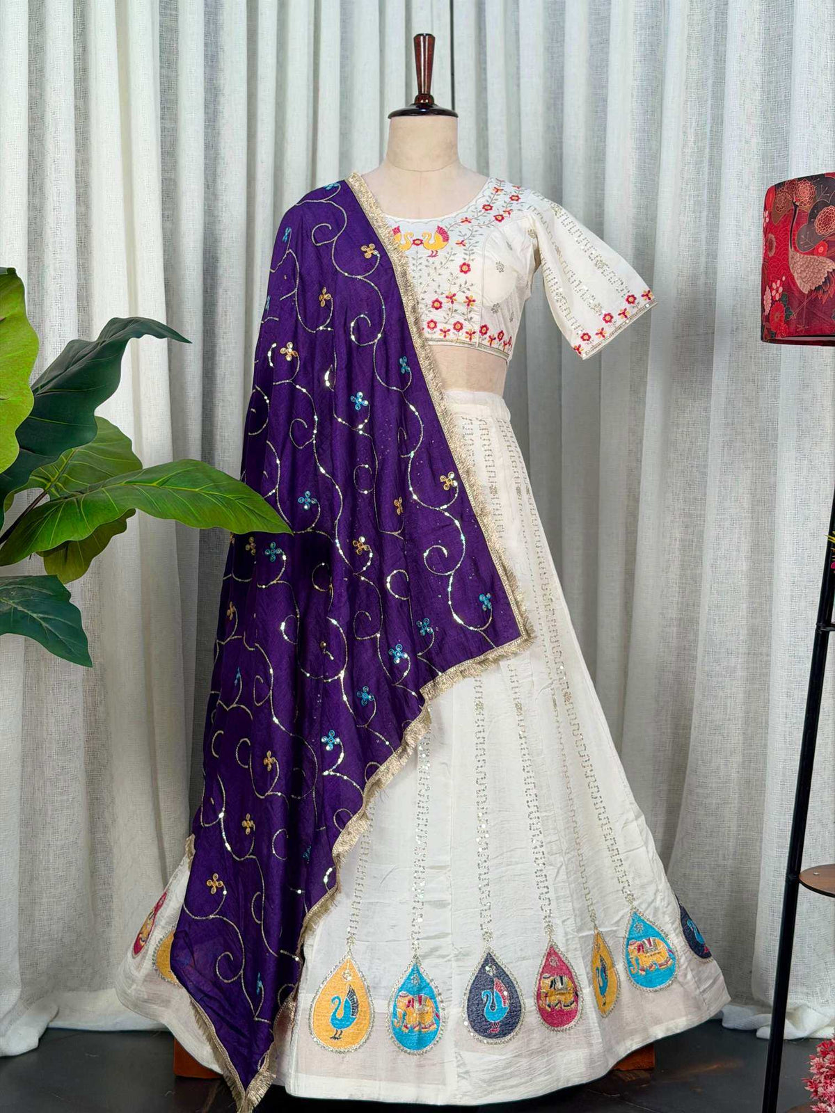 Vichitra Silk Lehenga