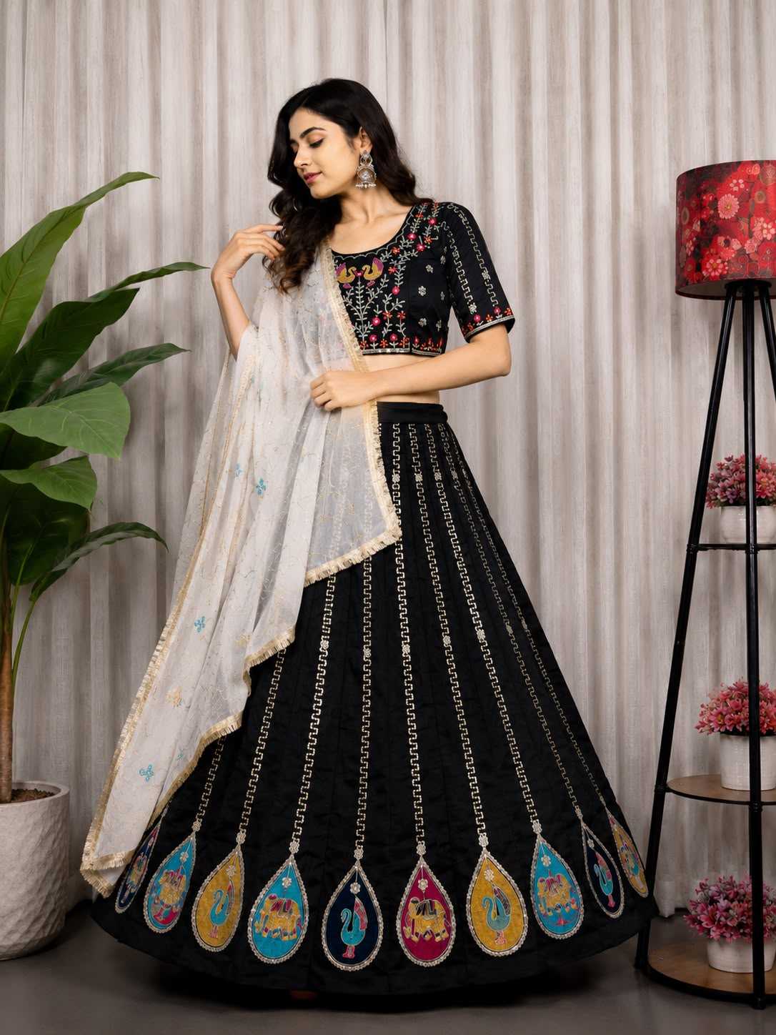 Vichitra Silk Lehenga