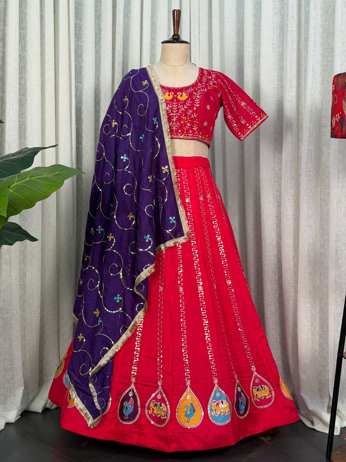 Vichitra Silk Lehenga