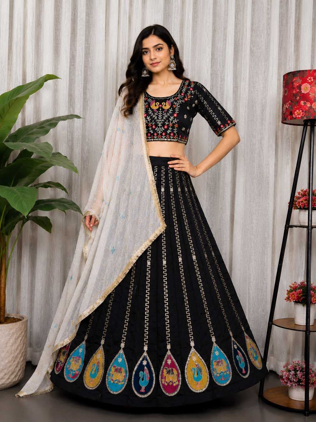 Vichitra Silk Lehenga