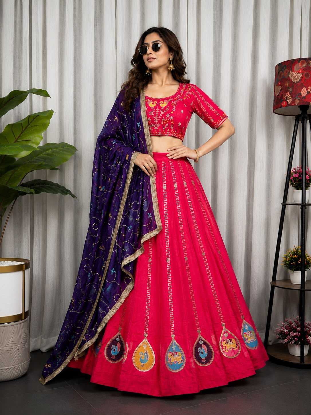 Vichitra Silk Lehenga