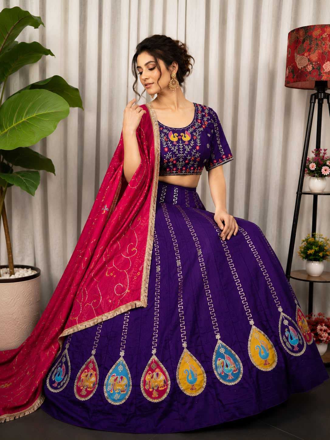 Vichitra Silk Lehenga