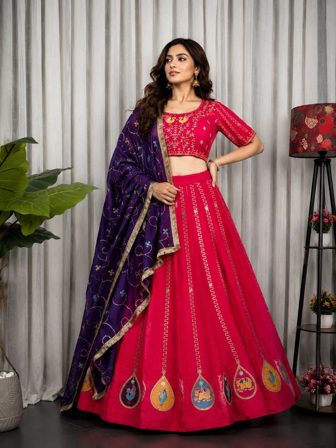 Vichitra Silk Lehenga
