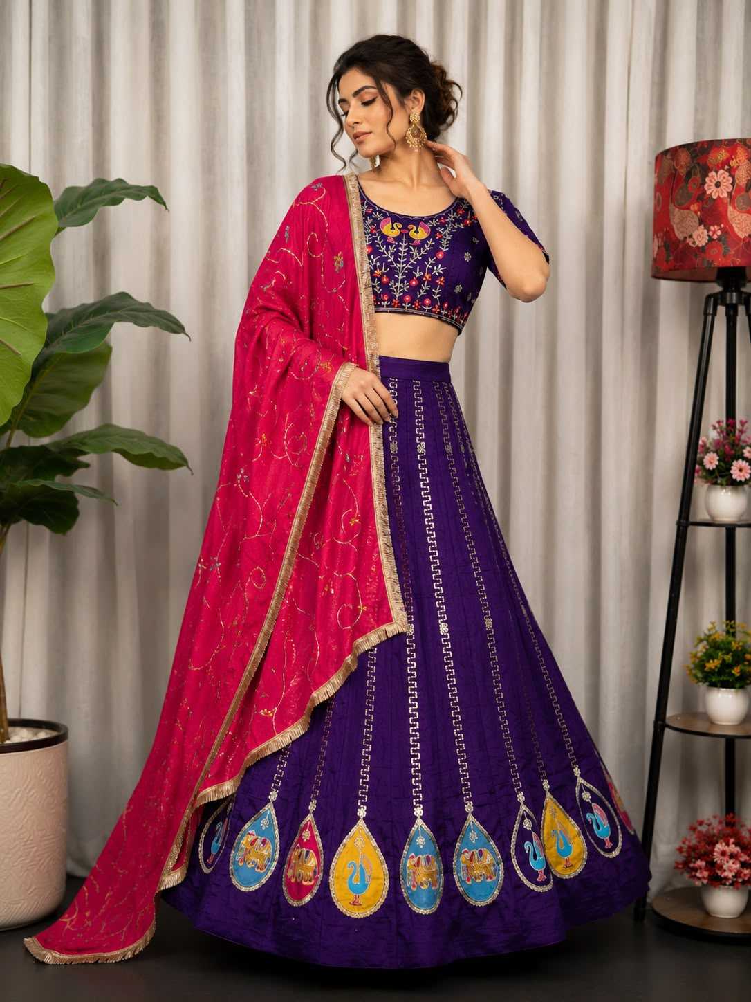 Vichitra Silk Lehenga