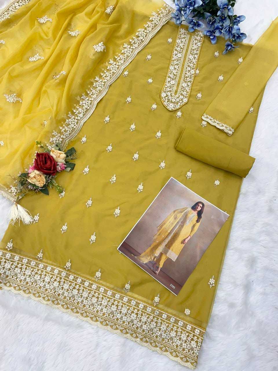 Organza Silk Embroidery Suit